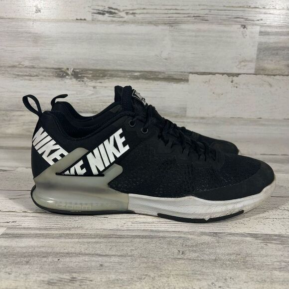 Nike Men's Zoom Domination‎ Training Casual Shoes Black White Size 13 US - Picture 1 of 8